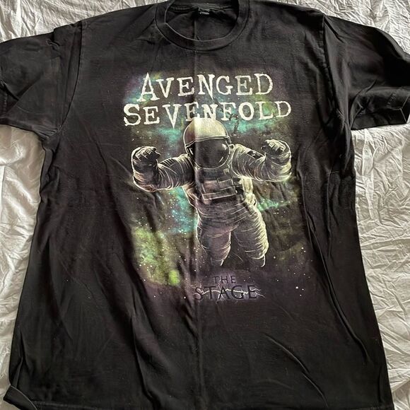 Avenged Sevenfold The Stage Album Tee Metal Band Concert Shirt Size L - Picture 1 of 3